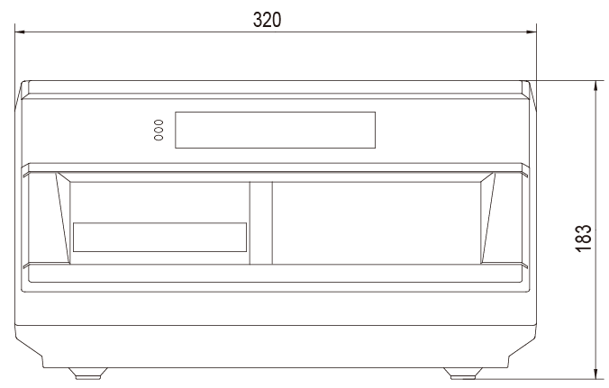 耀华XK3190-DS10称重仪表正视图